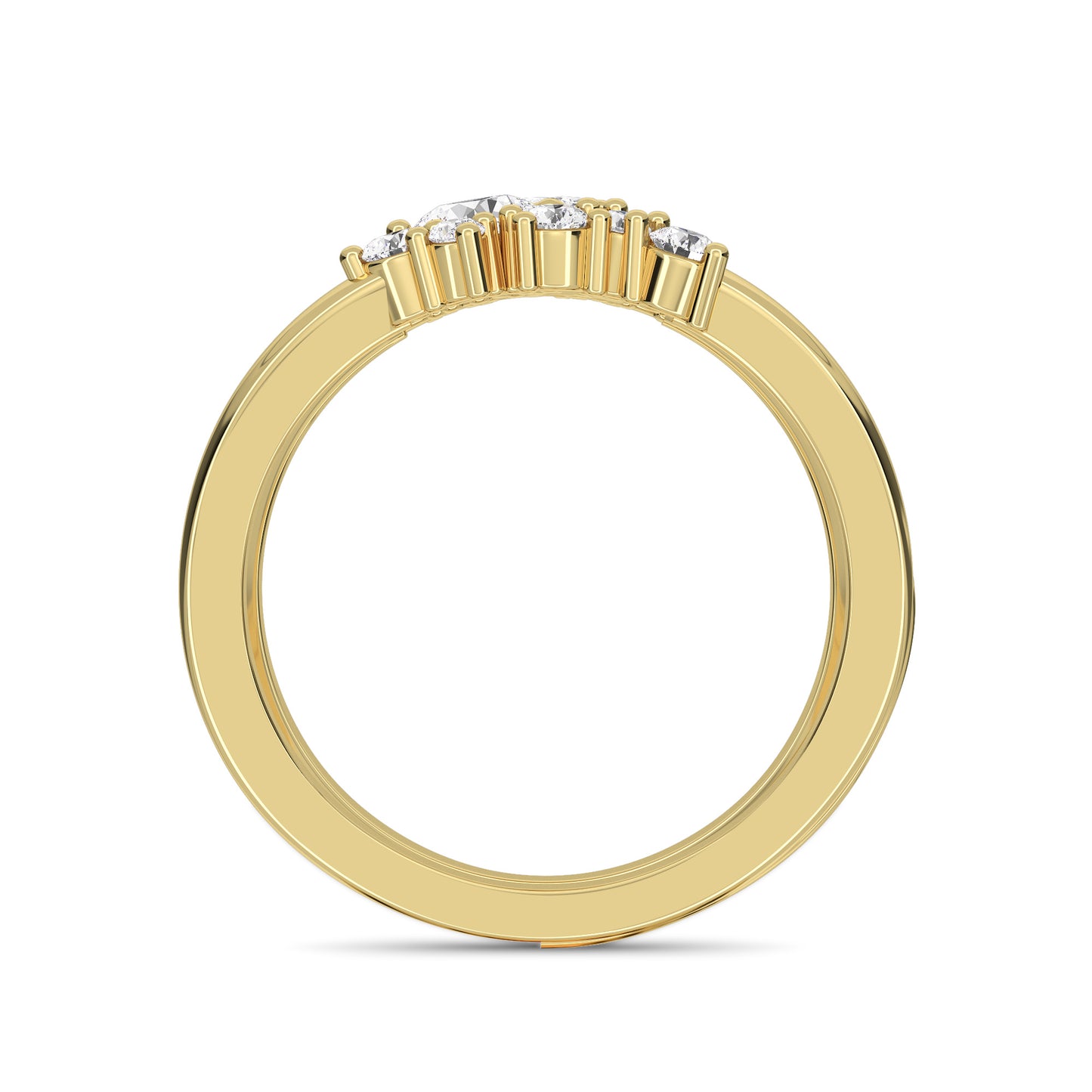 18 KT Gold Lab Grown Diamond Ring for Women