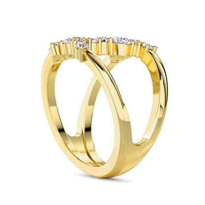 18 KT Gold Lab Grown Diamond Ring for Women