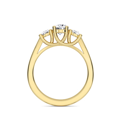 18 KT Gold Lab Grown Diamond Ring for Women