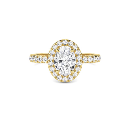 18 KT Gold Lab Grown Diamond Timeless Solitaire Wedding Ring for Women