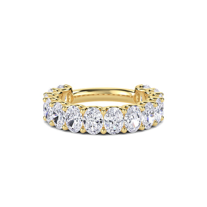 18 KT Gold Lab Grown Diamond Forever Timeless Band Ring for Women