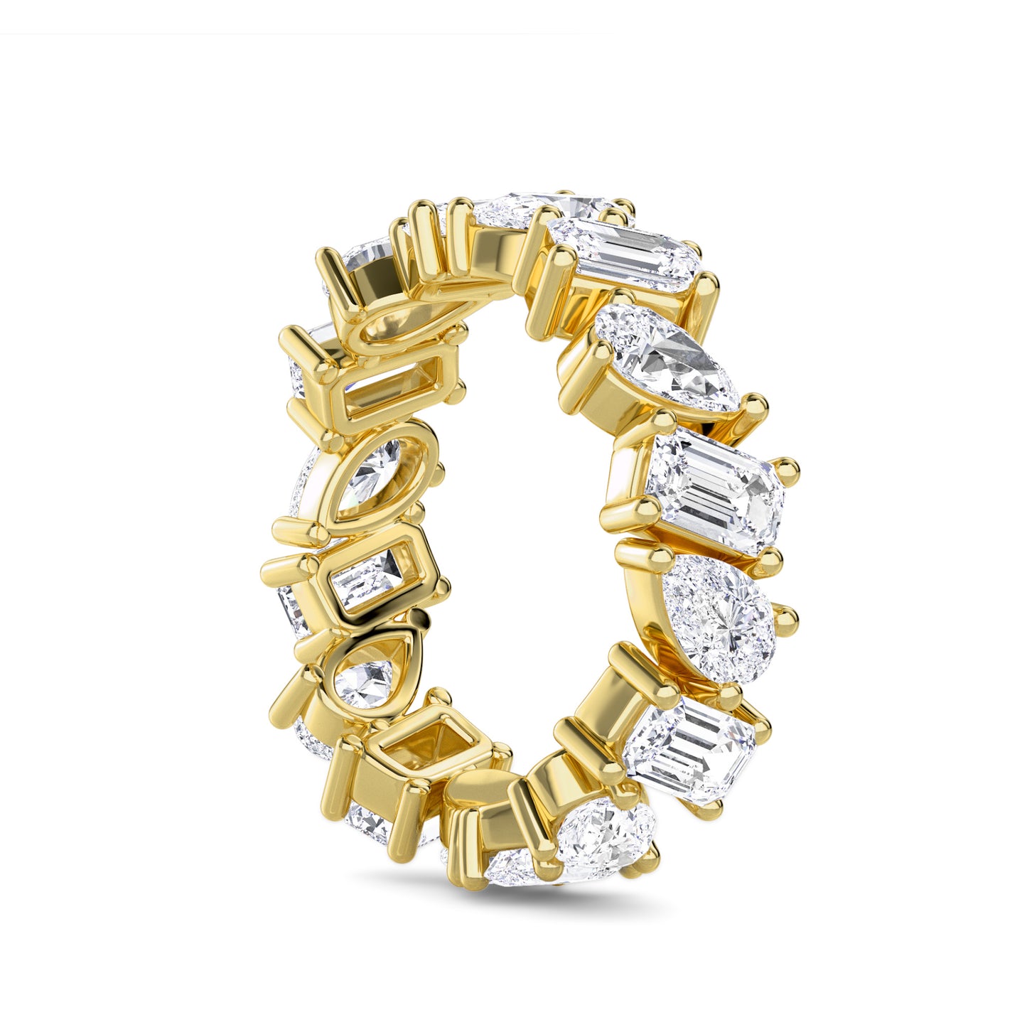 18 KT Gold Lab Grown Diamond Glamorous Cocktail Ring for Women