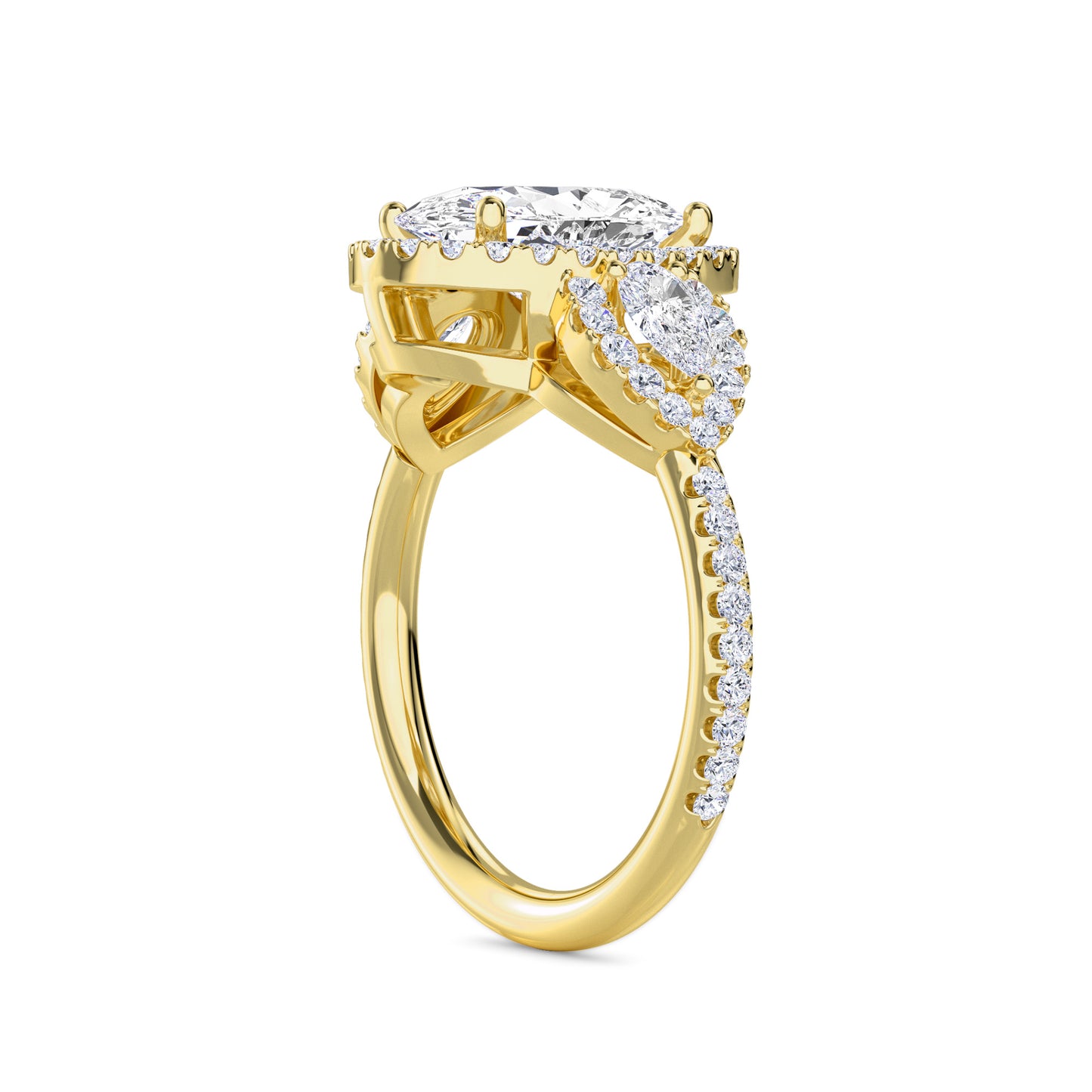 18 KT Gold Lab Grown Diamond Ring for Women