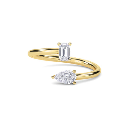 18 KT Gold Lab Grown Diamond Ring for Women