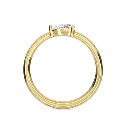 18 KT Gold Lab Grown Diamond Ring for Women