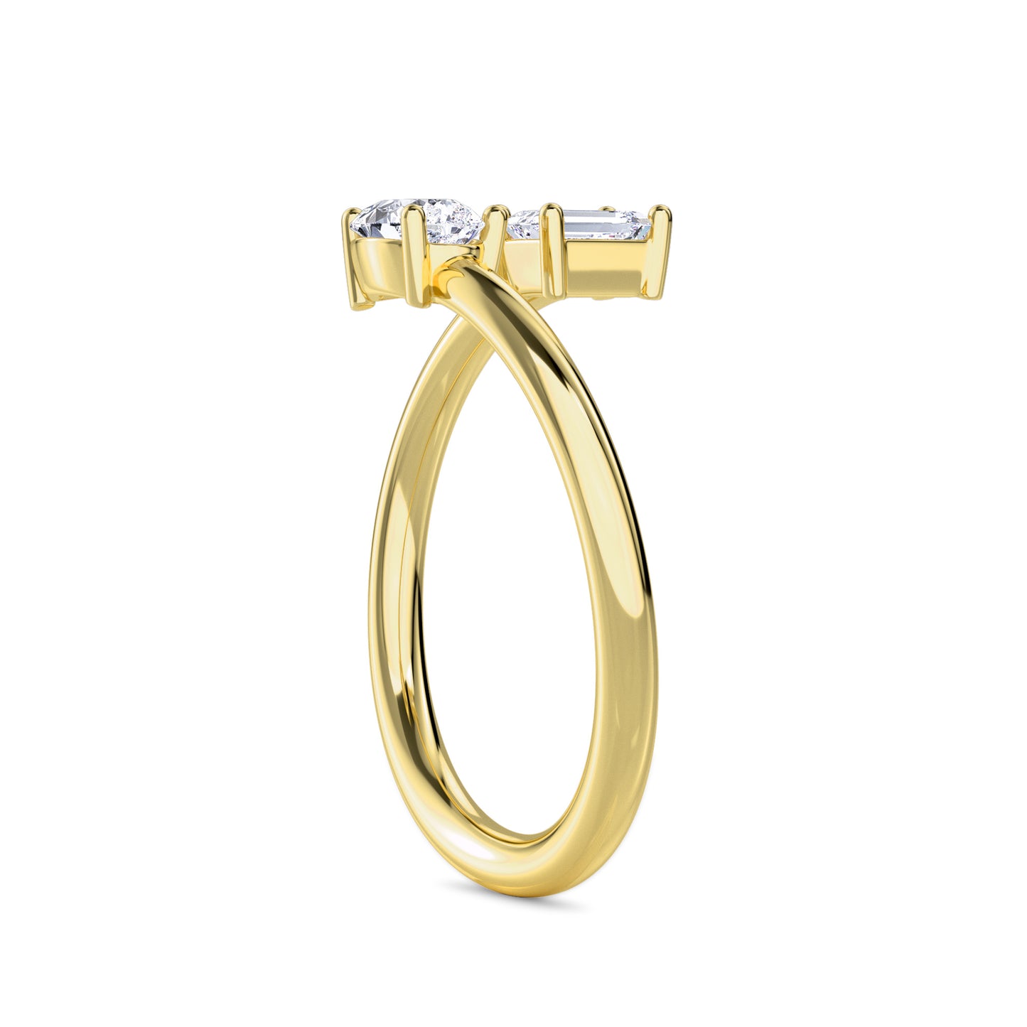 18 KT Gold Lab Grown Diamond Ring for Women