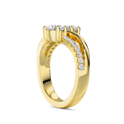 18 KT Gold Lab Grown Diamond Heirloom Legacy Ring for Women