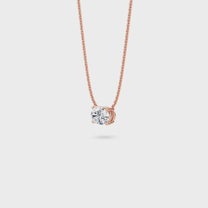 18 KT Gold Lab Grown Diamond Pendant