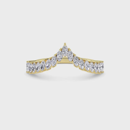 18 KT Gold Lab Grown Diamond Ring for Women