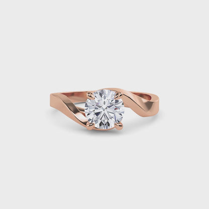 18 KT Gold Lab Grown Diamond Ring for Women