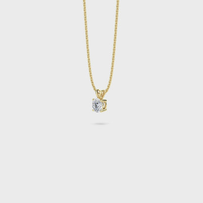 18 KT Gold Lab Grown Diamond Pendant