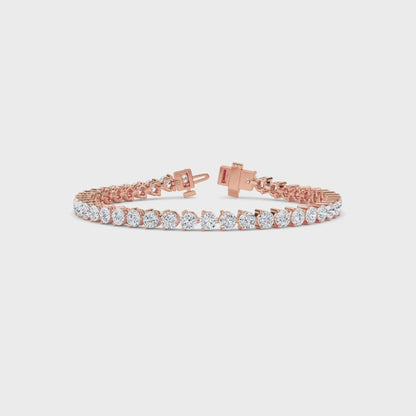 18 KT Gold Lab Grown Diamond Link Bracelets