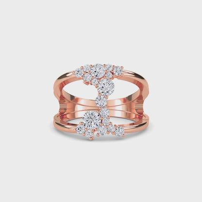 18 KT Gold Lab Grown Diamond Ring for Women