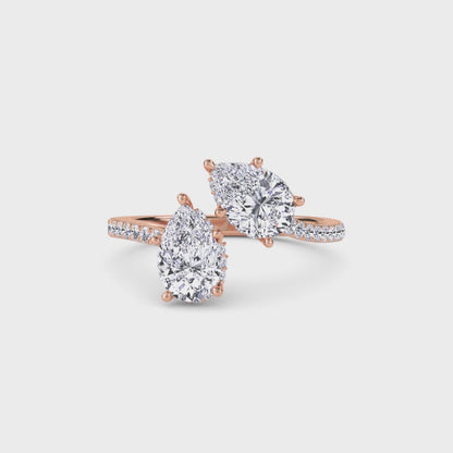 18 KT Gold Lab Grown Diamond Ring for Women