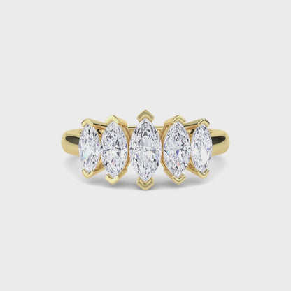 18 KT Gold Lab Grown Diamond Ring for Women