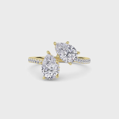 18 KT Gold Lab Grown Diamond Ring for Women