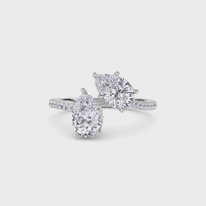 18 KT Gold Lab Grown Diamond Ring for Women