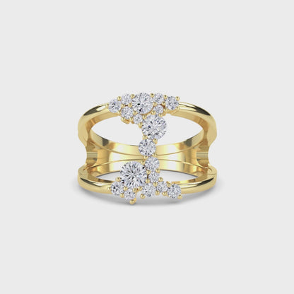 18 KT Gold Lab Grown Diamond Ring for Women