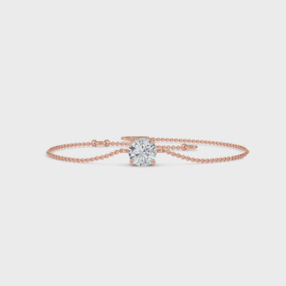 18 KT Gold Lab Grown Diamond Link Bracelets