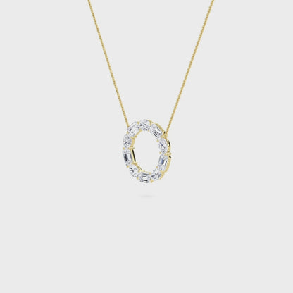 18 KT Gold Lab Grown Diamond Pendant