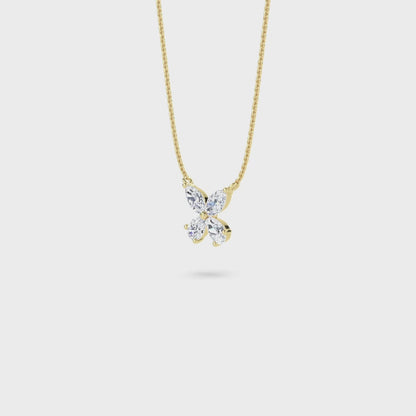 18 KT Gold Lab Grown Diamond Pendant